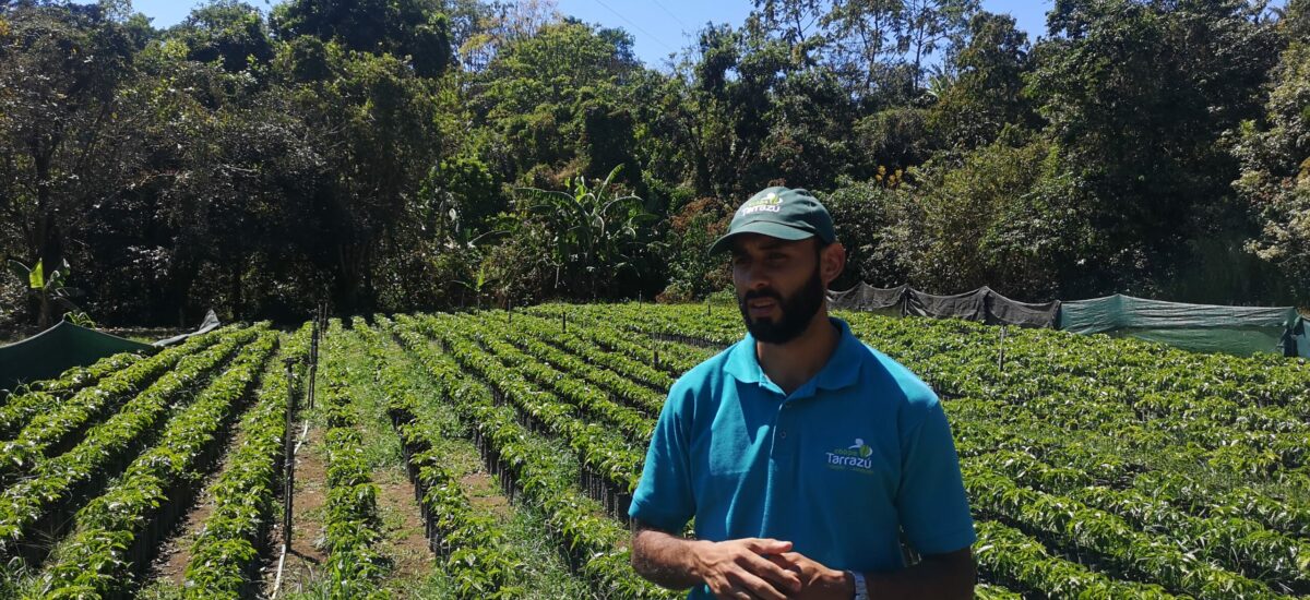 Visiting the coffee farms in Costa Rica.