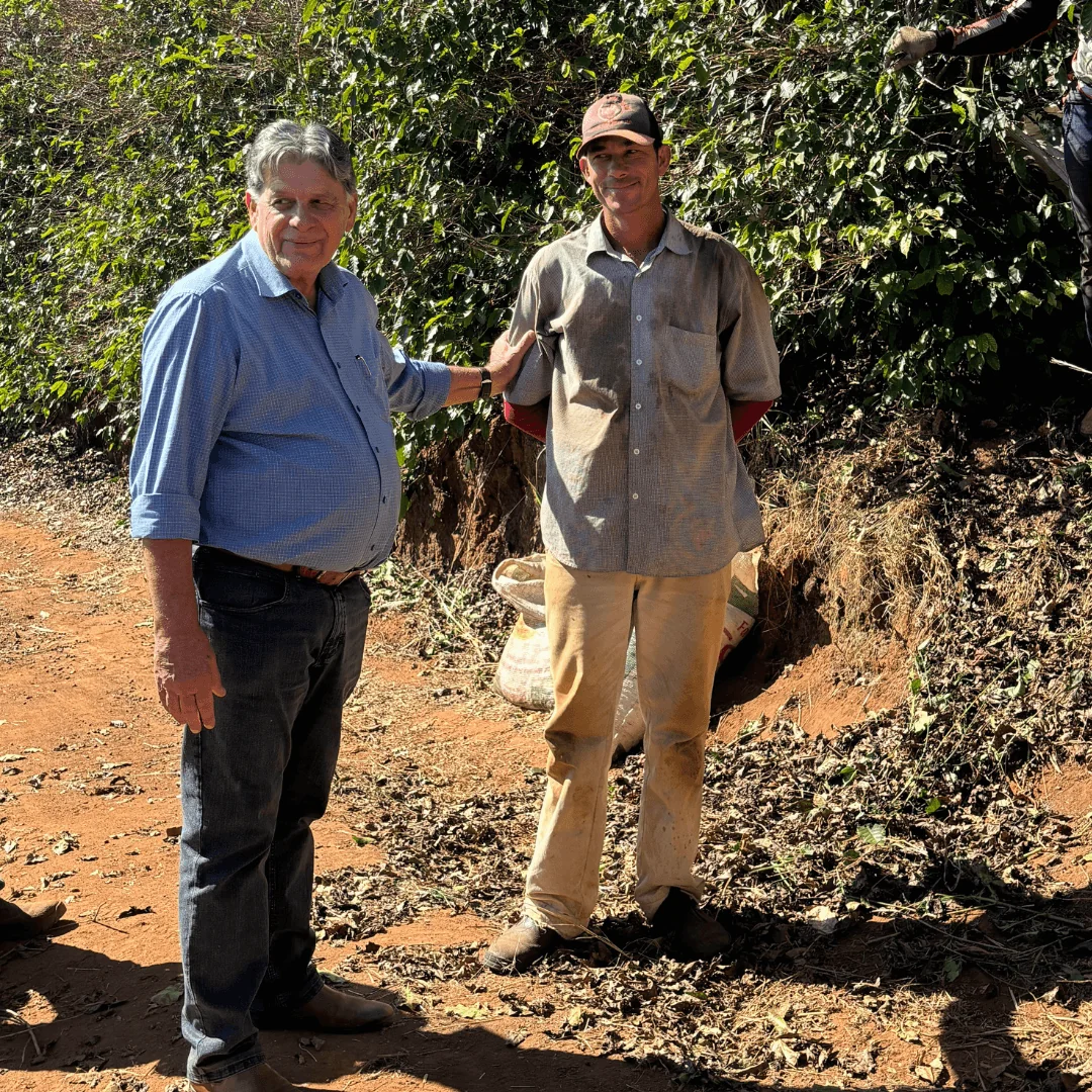 Carlos Augusto introducing employees at Palmital during our Coffee origin trip in Brazil