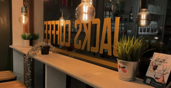 Jacks Coffee Cafe Set up