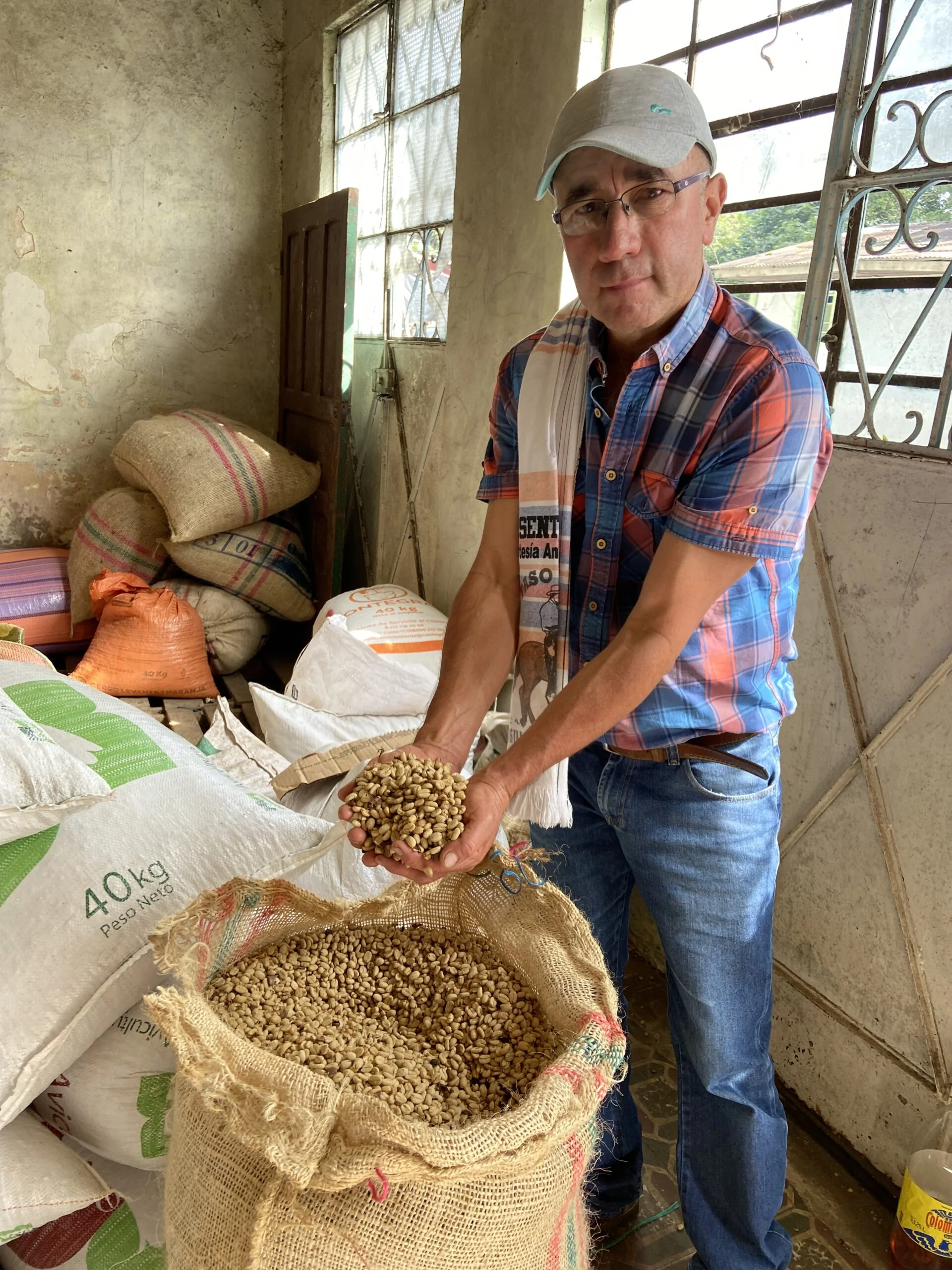 Mr Joseel - Owner of Collection Station for Colombian Coffee Beans - Colombia Viani